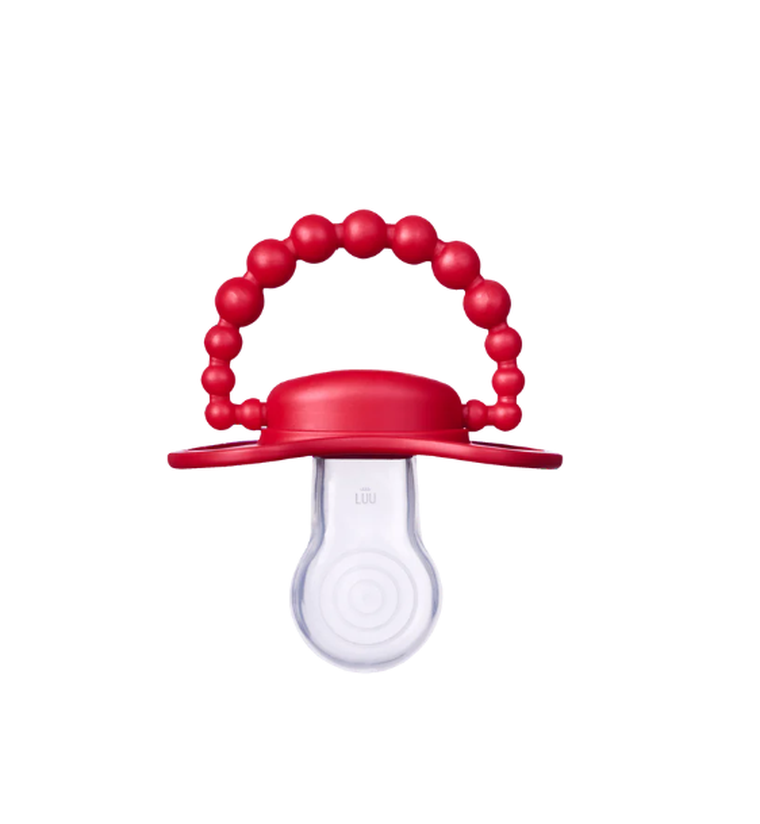 Luu Kids, smoczek pozycjonujący, Holy Green & Santa Red, 3-6m, 2 szt.