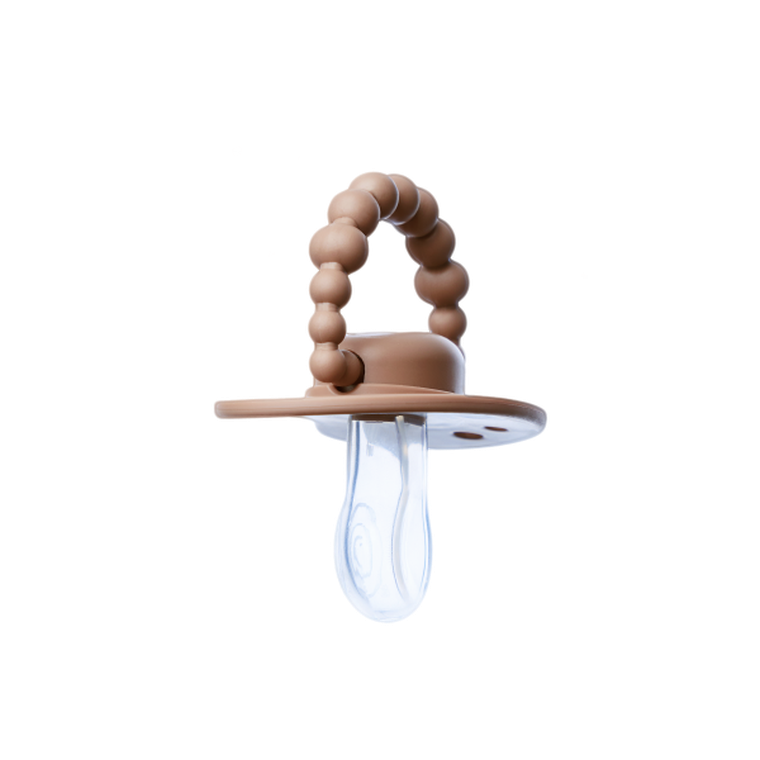 LUU Kids, smoczek pozycjonujący, Milk Hazelnut, 3-6m