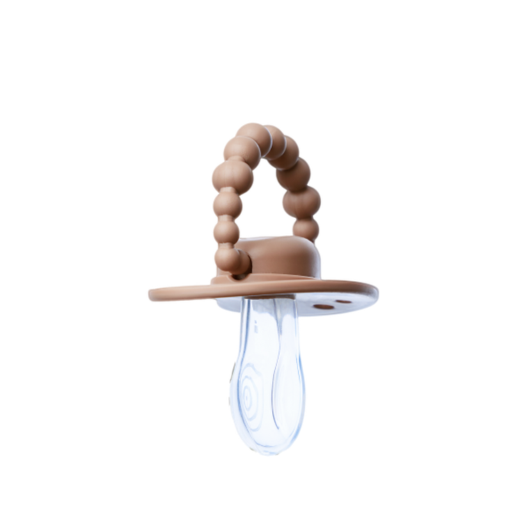 LUU Kids, smoczek pozycjonujący, Milk Hazelnut, 6m+