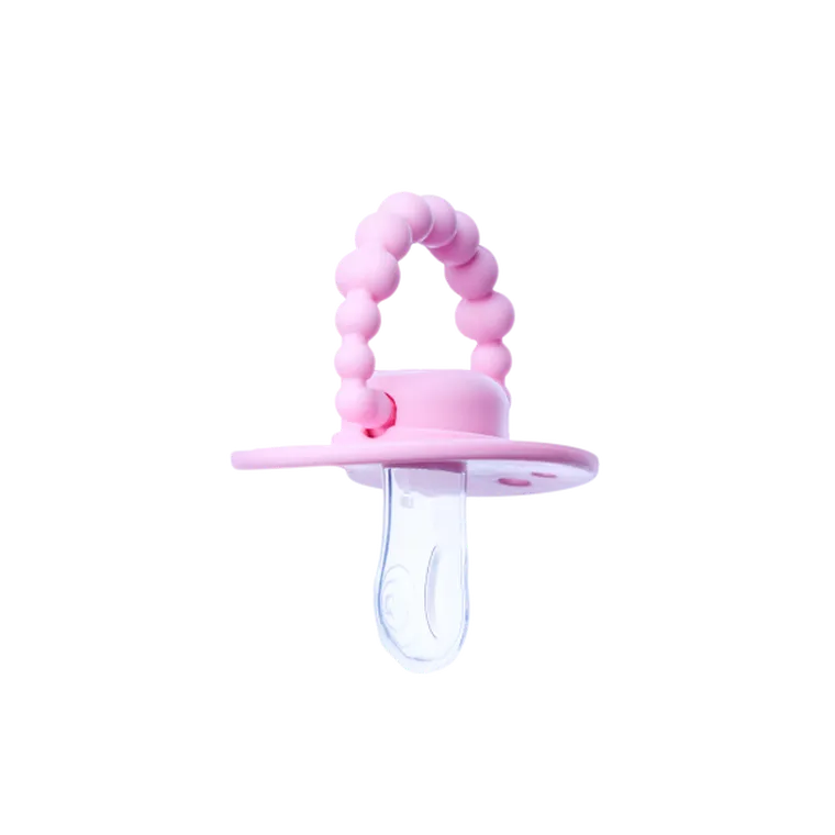 LUU Kids, smoczek pozycjonujący, Pink A Boo, 0-3m