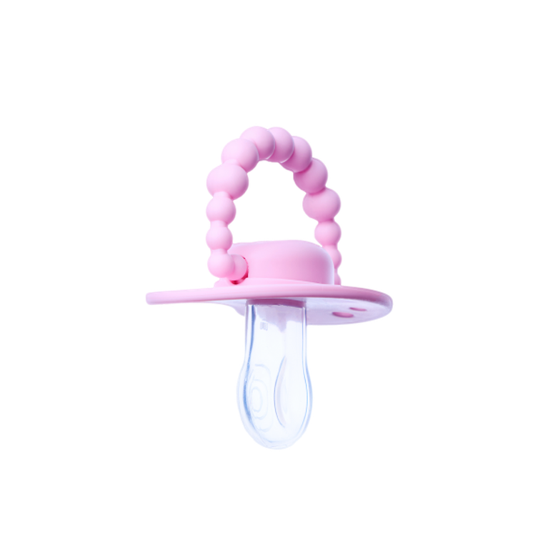 LUU Kids, smoczek pozycjonujący, Pink A Boo, 3-6m