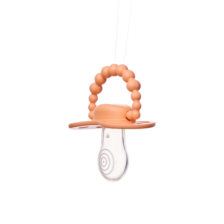 LUU Kids, smoczek pozycjonujący, Summer Apricot, 0-3m