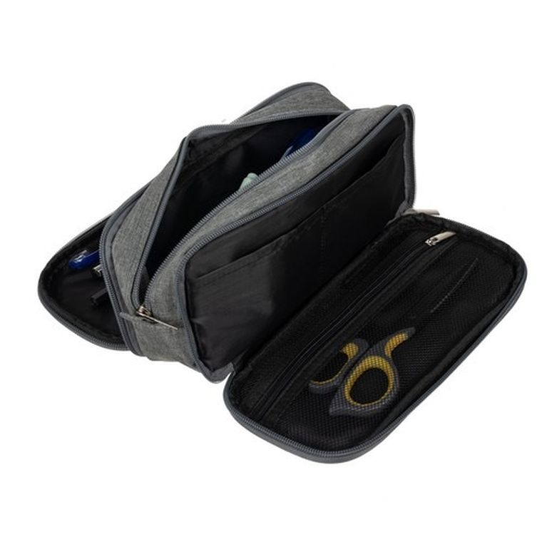 Maaleo, piórnik rozkładany, trzykomorowy, szary