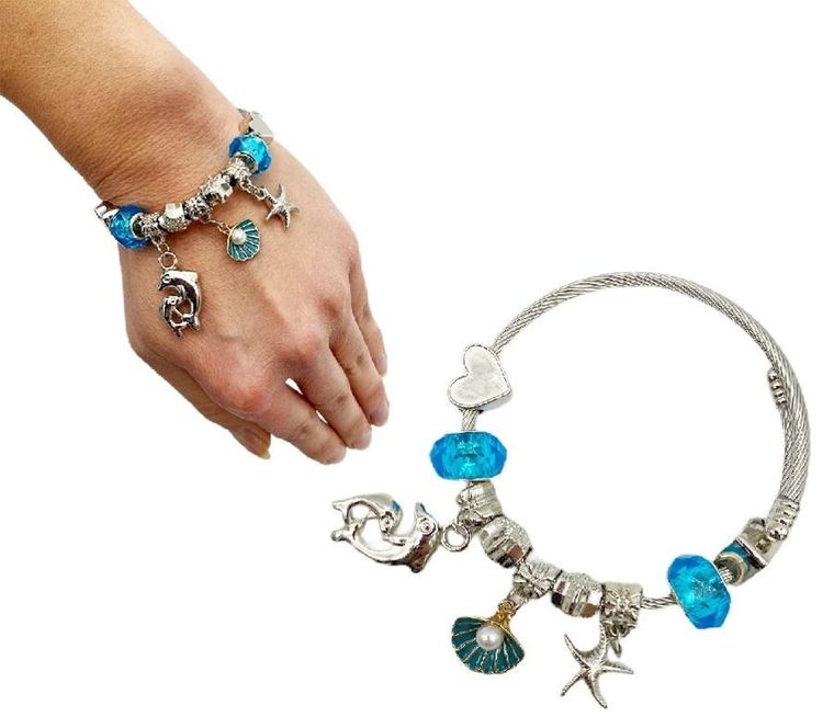 Madej, bransoletka z charmsami, 1 szt.