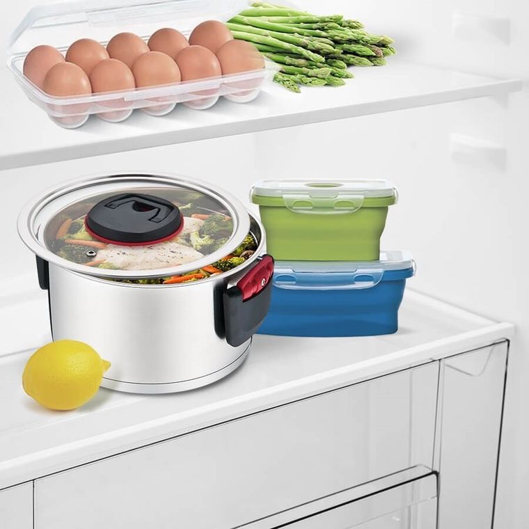 Maestro, garnek ze składanymi uszami + pokrywka, MR-3530-24, 5,5l