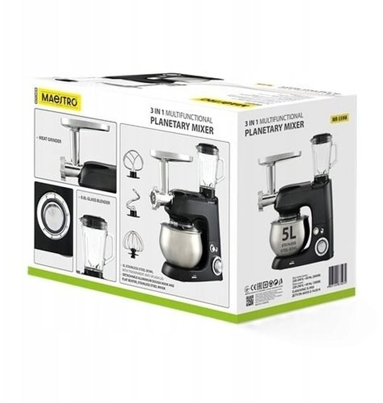 Maestro, mikser planetarny 3w1, 2000W, MR-559-M