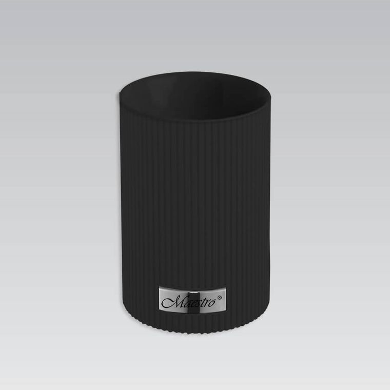 Maestro, przybory kuchenne, czarne, 8 elementów