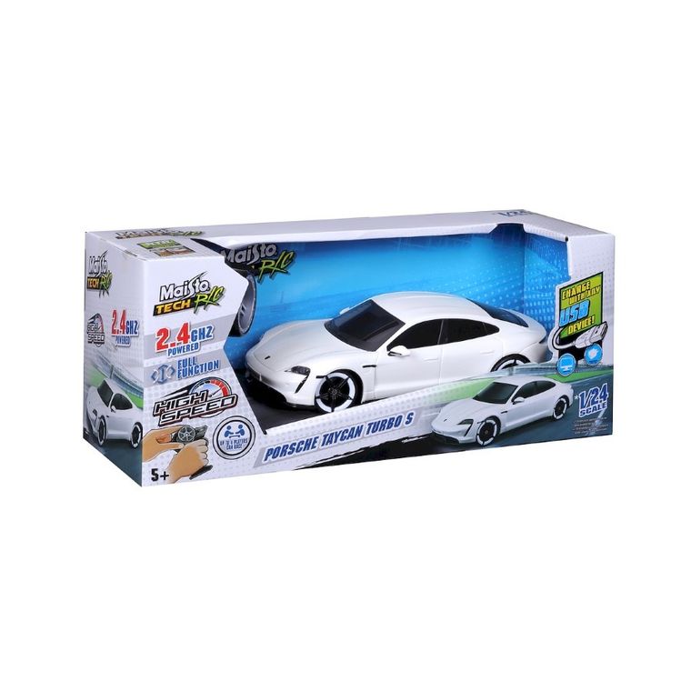 Maisto Tech, Porsche Taycan S, USB, premium, pojazd zdalnie sterowany, 1:24