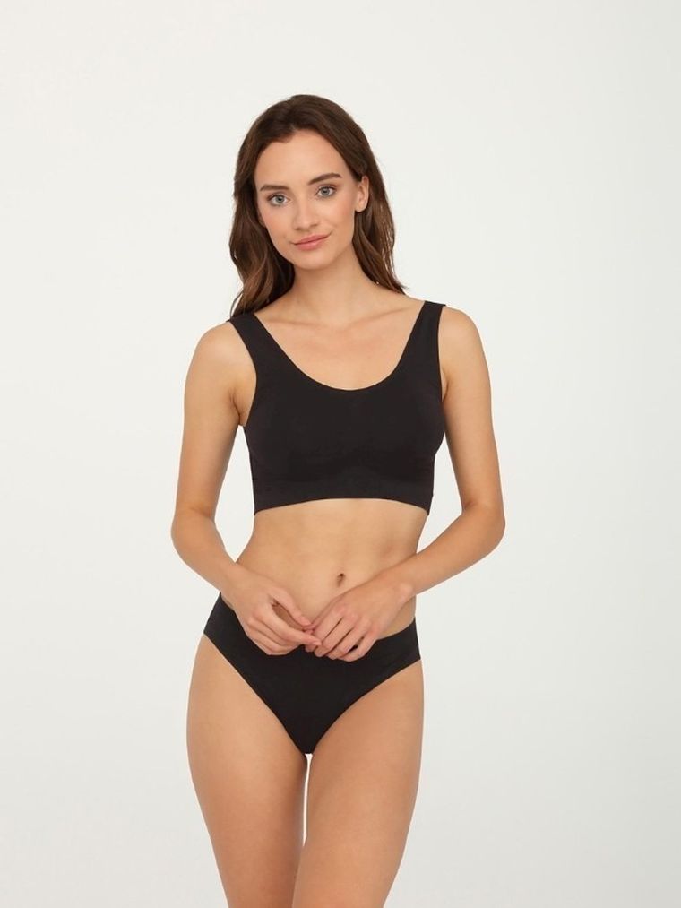 Majtki figi damskie, czarne, Mini Bikini Kiki, Gatta