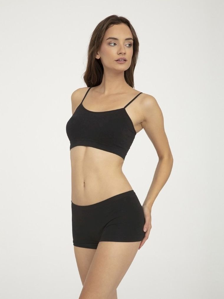 Majtki figi damskie, czarne, Short Viki, Gatta