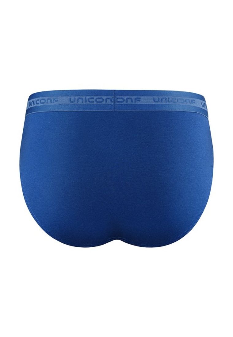 Majtki slipki męskie, granatowe, zestaw, 3 szt., Uniconf