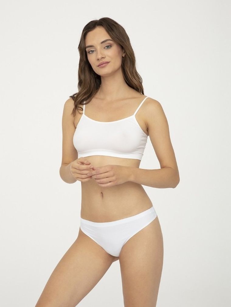 Majtki stringi damskie, białe, Gatta