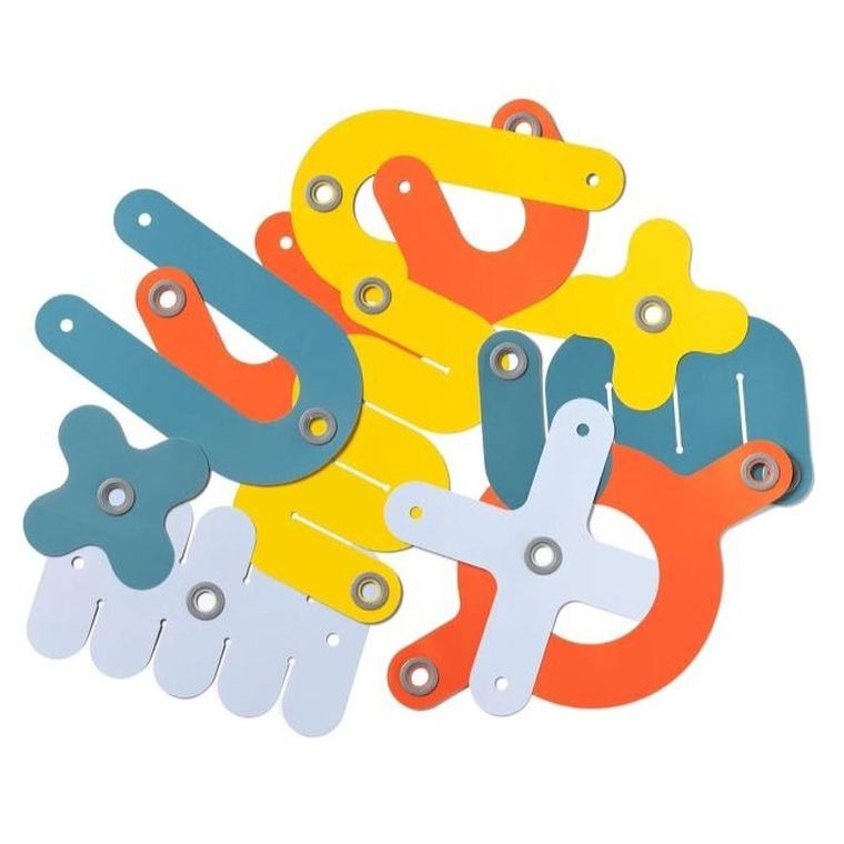 Makedo, Deco-Props, zestaw kreatywnych kształtów dekoracyjnych, Sparkies, 25 elementów