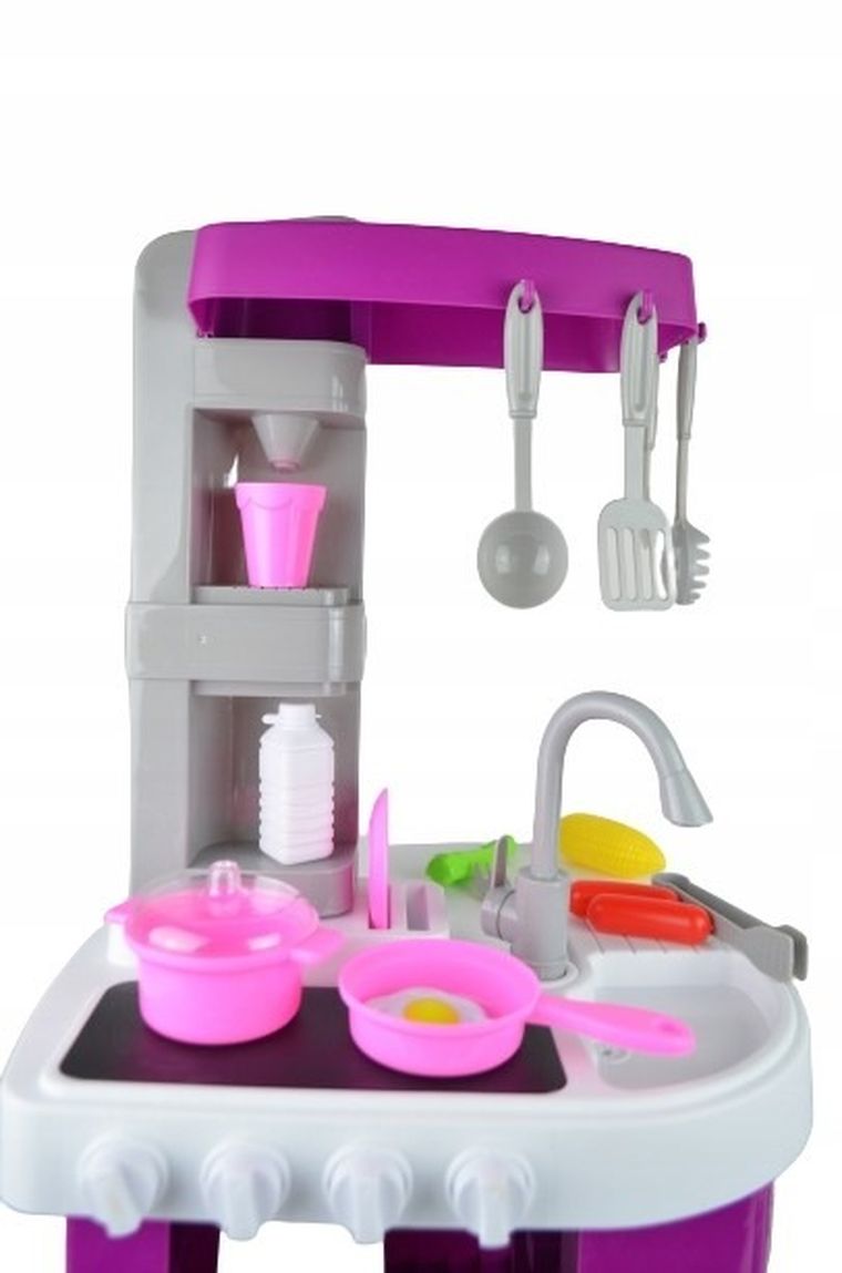 Maksik, duża kuchnia z akcesoriami, fioletowa