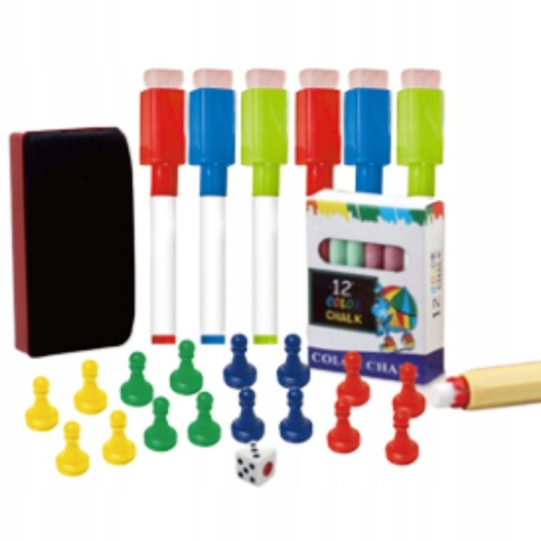 Maksik, dwustronna tablica edukacyjna, magnetyczno-kredowa