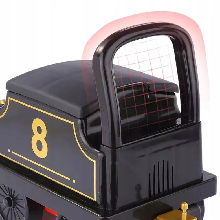 Maksik, jeździk interaktywny, pociąg, wagonik retro