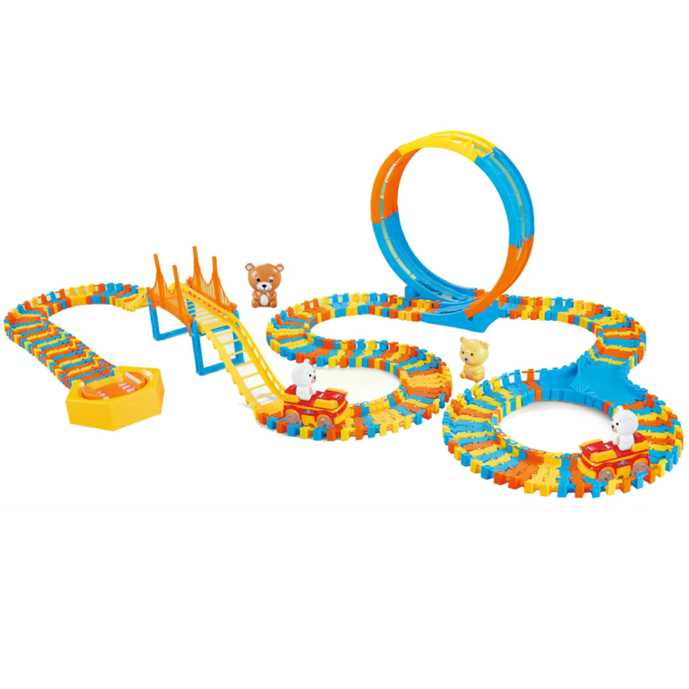 Maksik, misie, tor z figurkami, 180 elementów