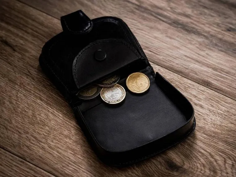 Mała portmonetka ze skóry naturalnej, Peterson