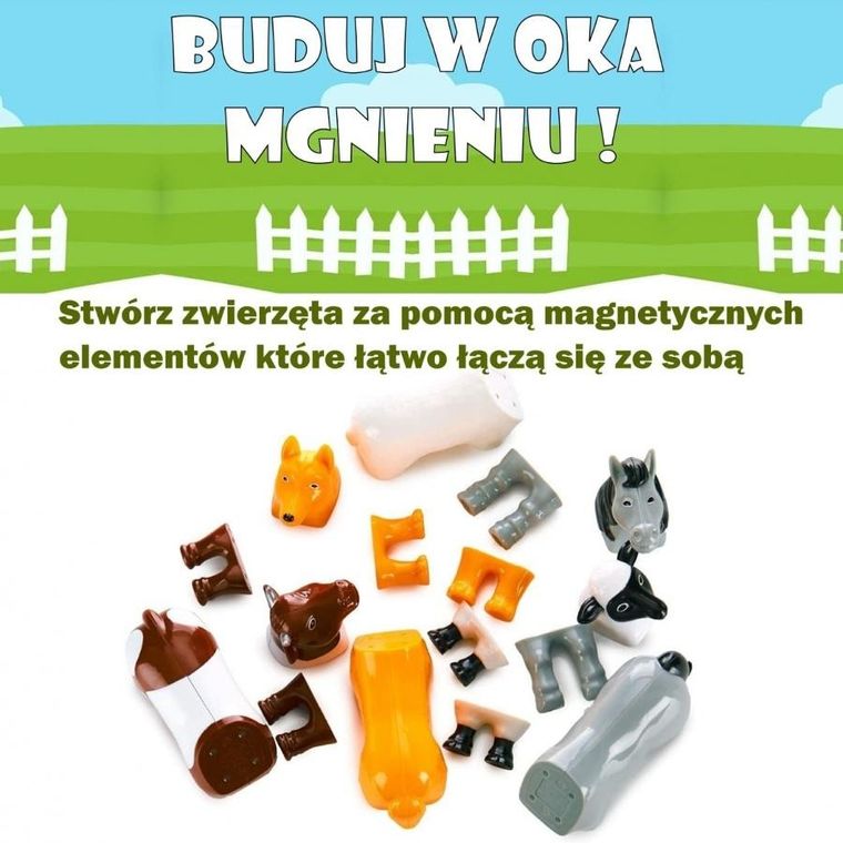 MalBlo, Magnetic, mini zwierzęta gospodarskie, zestaw figurek