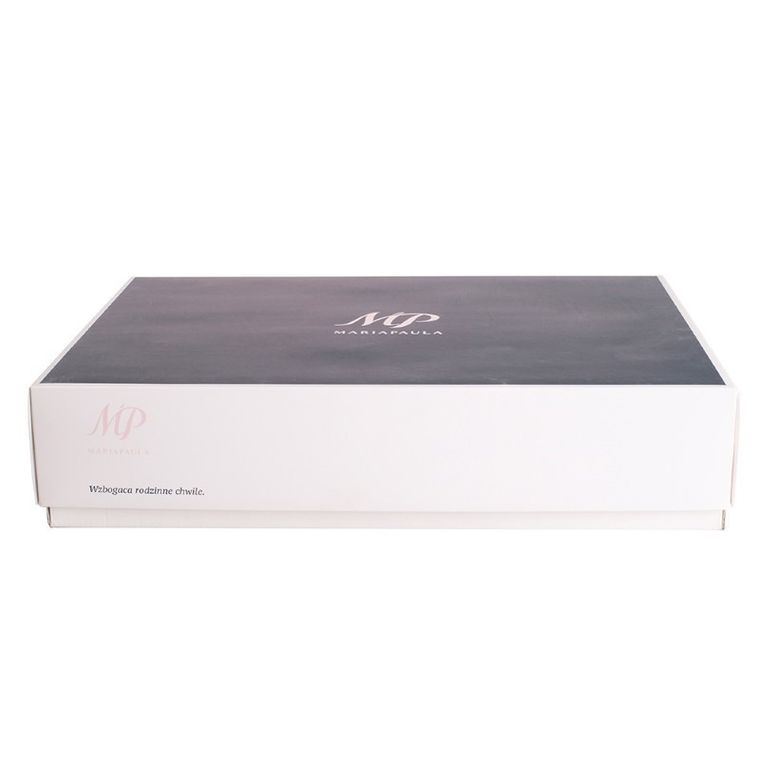 MariaPaula, Moderna Kwadratowa Biała, zestaw do kawy, 12 elementów