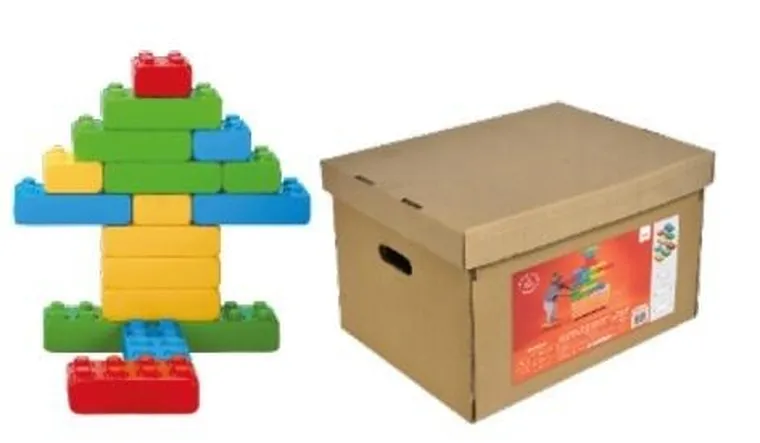 Marioinex, klocki budowlane, cegły, klocki XXL, 16 elementów