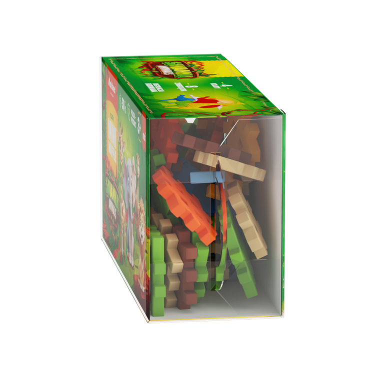 Marioinex, Mini Waffle, Animals Sawanna, klocki konstrukcyjne, 50 elementów