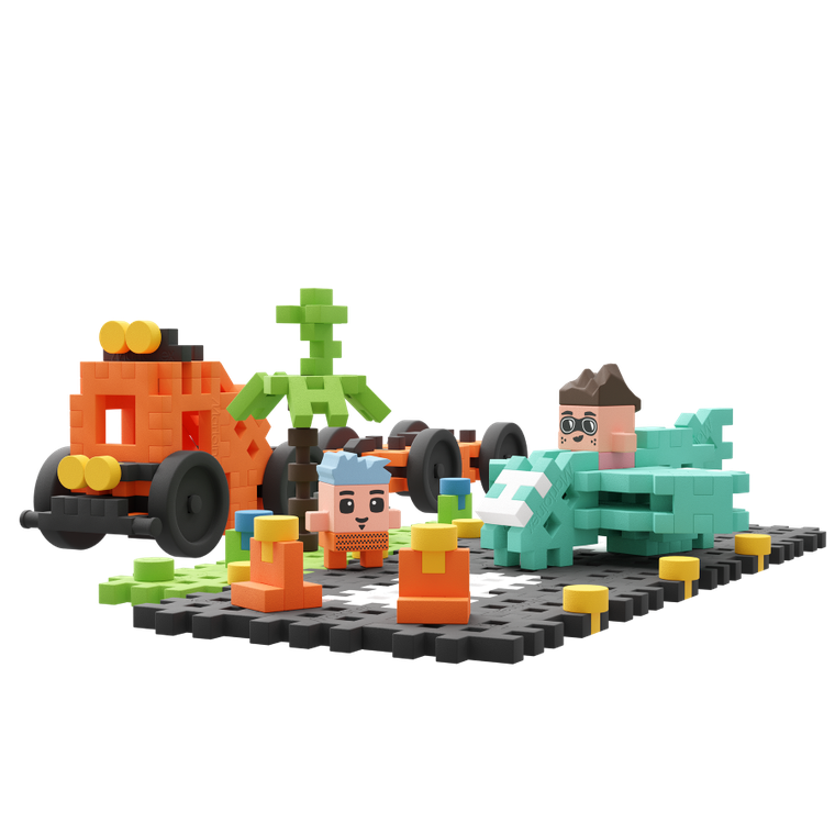 Marioinex, Mini Waffle, City, Pokaz lotniczy, klocki konstrukcyjne, 148 elementów