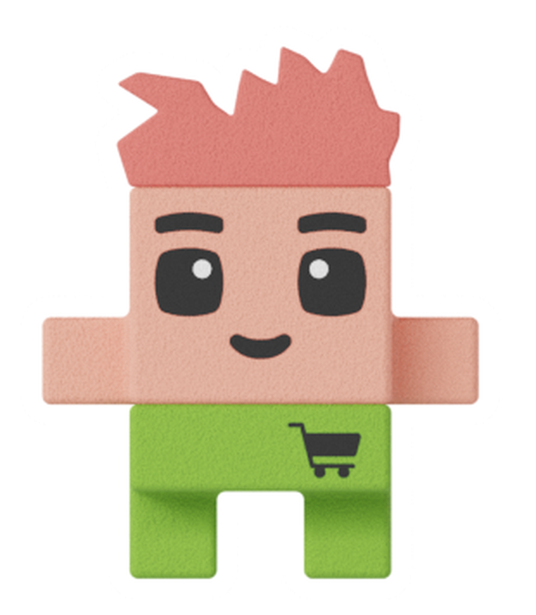 Marioinex, Mini Waffle, City, Sklep, klocki konstrukcyjne, 148 elementów