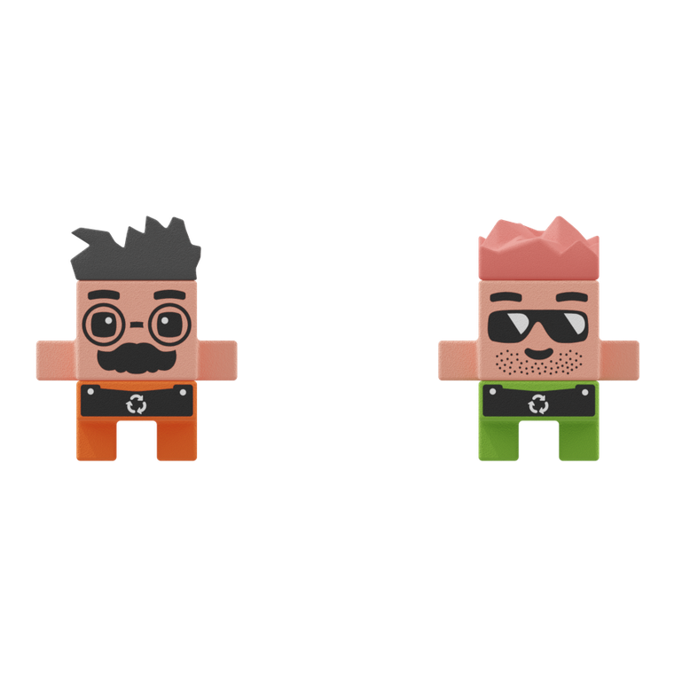 Marioinex, Mini Waffle, City, Śmieciarka, klocki konstrukcyjne, 148 elementów