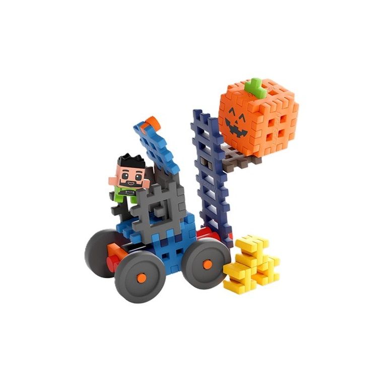 Marioinex, Mini Waffle, Farmer, Wózek widłowy, klocki konstrukcyjne, 50 elementów