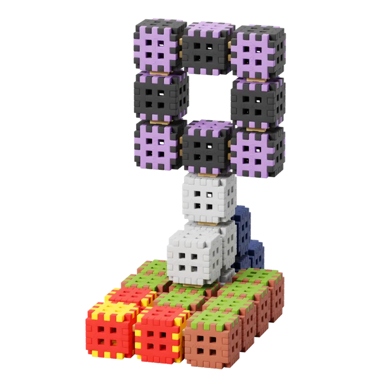 Marioinex, Mini Waffle, Green Blocks, klocki konstrukcyjne, 206 + 30 elementów gratis
