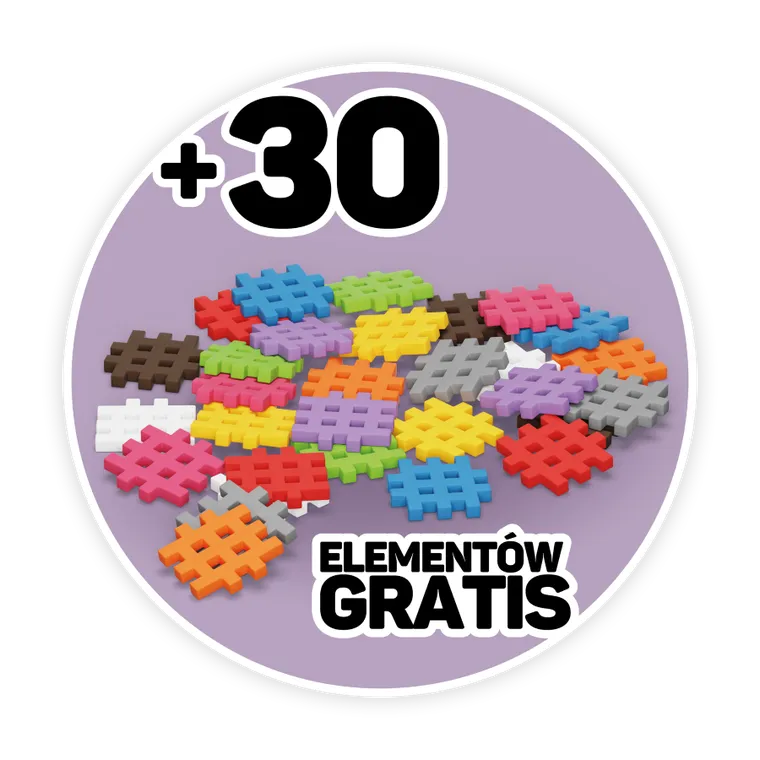 Marioinex, Mini Waffle, klocki konstrukcyjne, 200 + 30 elementów gratis