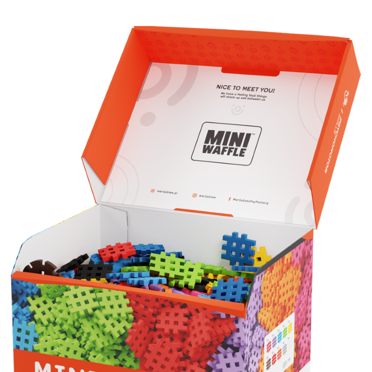 Marioinex, Mini Waffle, klocki konstrukcyjne, 500 elementów