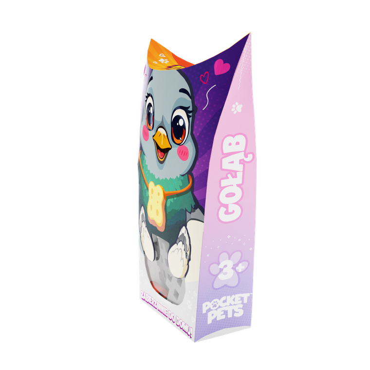 Marioinex, Mini Waffle, Pocket Pets, Gołąb, klocki konstrukcyjne, 16 elementów