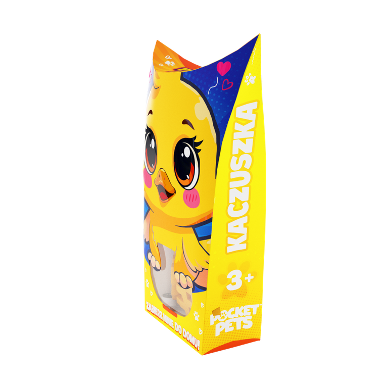 Marioinex, Mini Waffle, Pocket Pets, Kaczka, klocki konstrukcyjne, 16 elementów