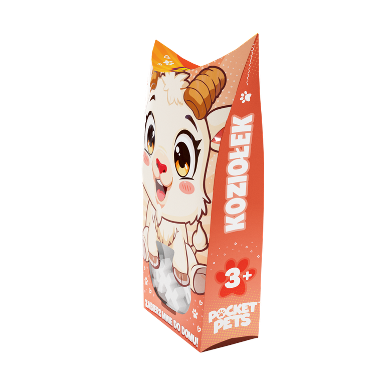 Marioinex, Mini Waffle, Pocket Pets, Koziołek, klocki konstrukcyjne, 35 elementów