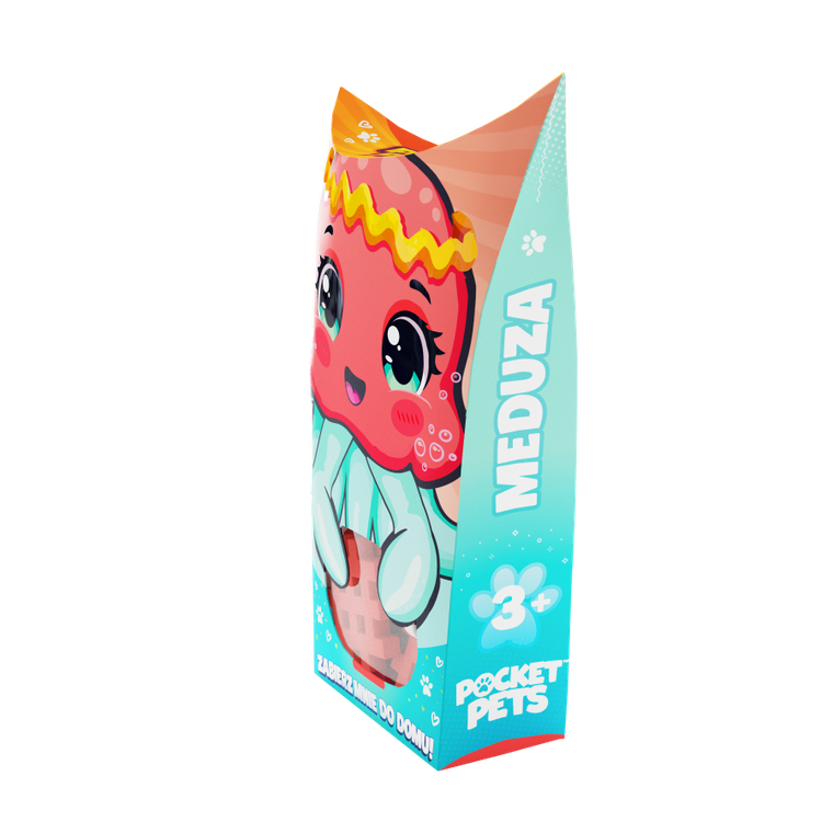 Marioinex, Mini Waffle, Pocket Pets, Meduza, klocki konstrukcyjne, 25 elementów