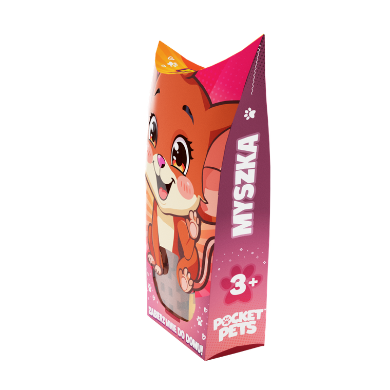 Marioinex, Mini Waffle, Pocket Pets, Mysz, klocki konstrukcyjne, 25 elementów