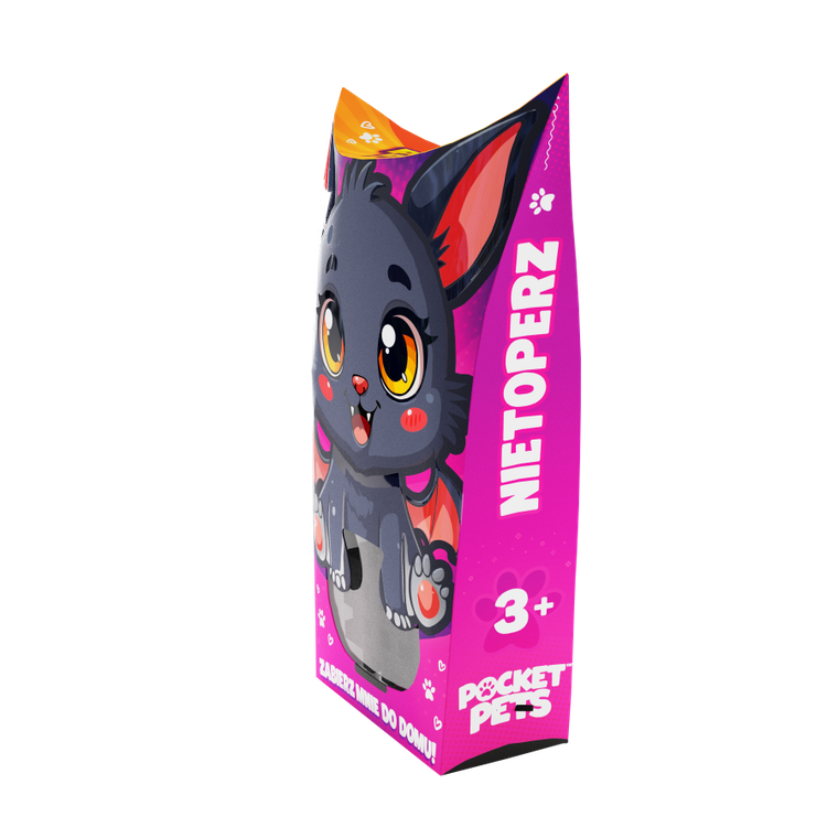 Marioinex, Mini Waffle, Pocket Pets, Nietoperz, klocki konstrukcyjne, 15 elementów