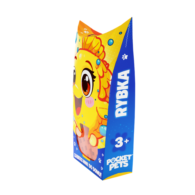 Marioinex, Mini Waffle, Pocket Pets, Rybka, klocki konstrukcyjne, 16 elementów