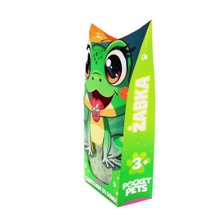 Marioinex, Mini Waffle, Pocket Pets, Żaba, klocki konstrukcyjne, 34 elementy