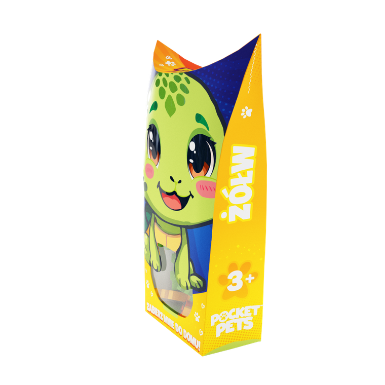 Marioinex, Mini Waffle, Pocket Pets, Żółw, klocki konstrukcyjne, 25 elementów