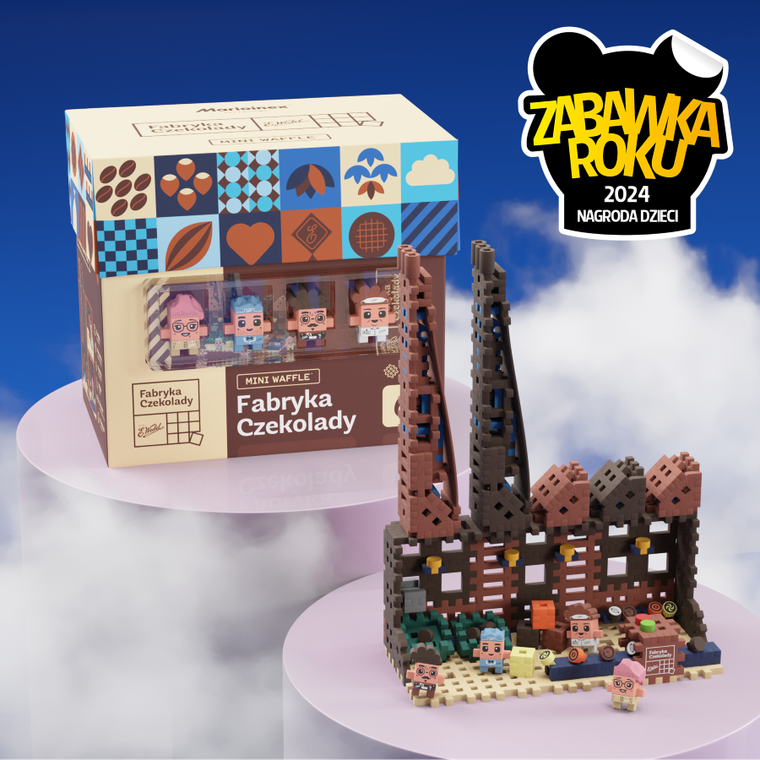 Marioinex, Mini Waffle, Wedel, Fabryka Czekolady, klocki konstrukcyjne, 230 elementów