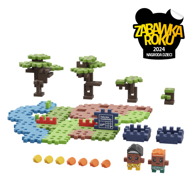 Marioinex, Mini Waffle, Wedel, Plantacja Kakao, klocki konstrukcyjne, 100 elementów