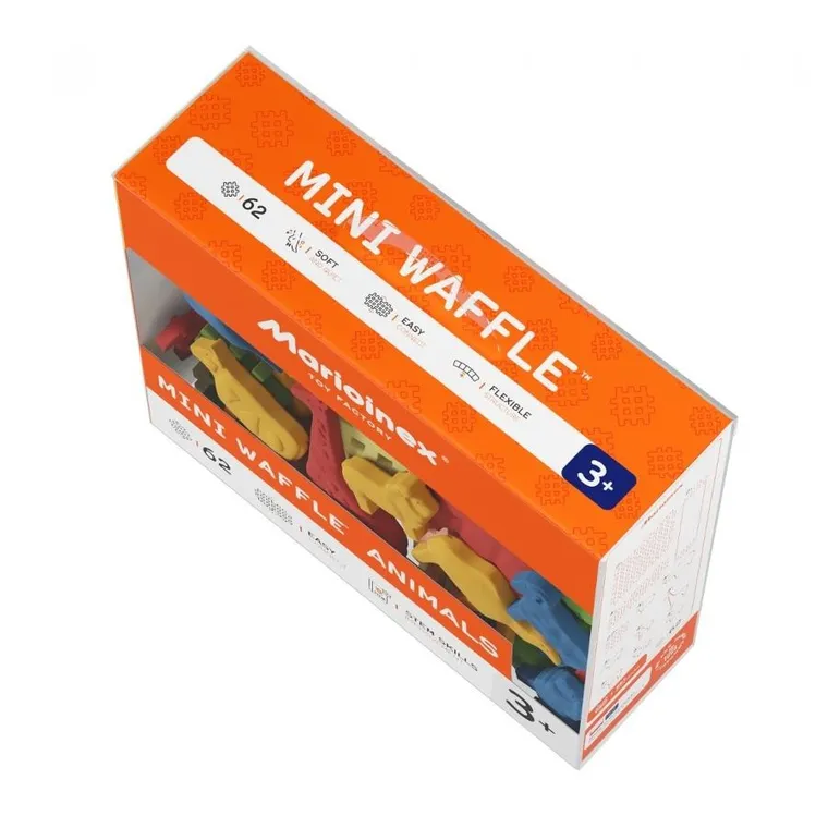 Marioinex, Mini Waffle, Zwierzęta, klocki konstrukcyjne, 62 elementy