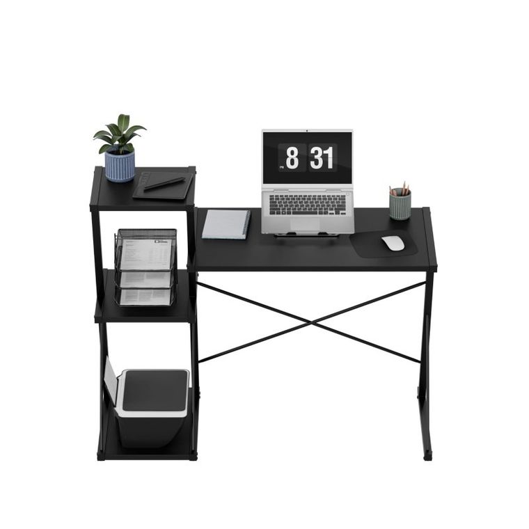 Mark Adler, Leader 3.5, biurko z półkami, Black, 116 cm