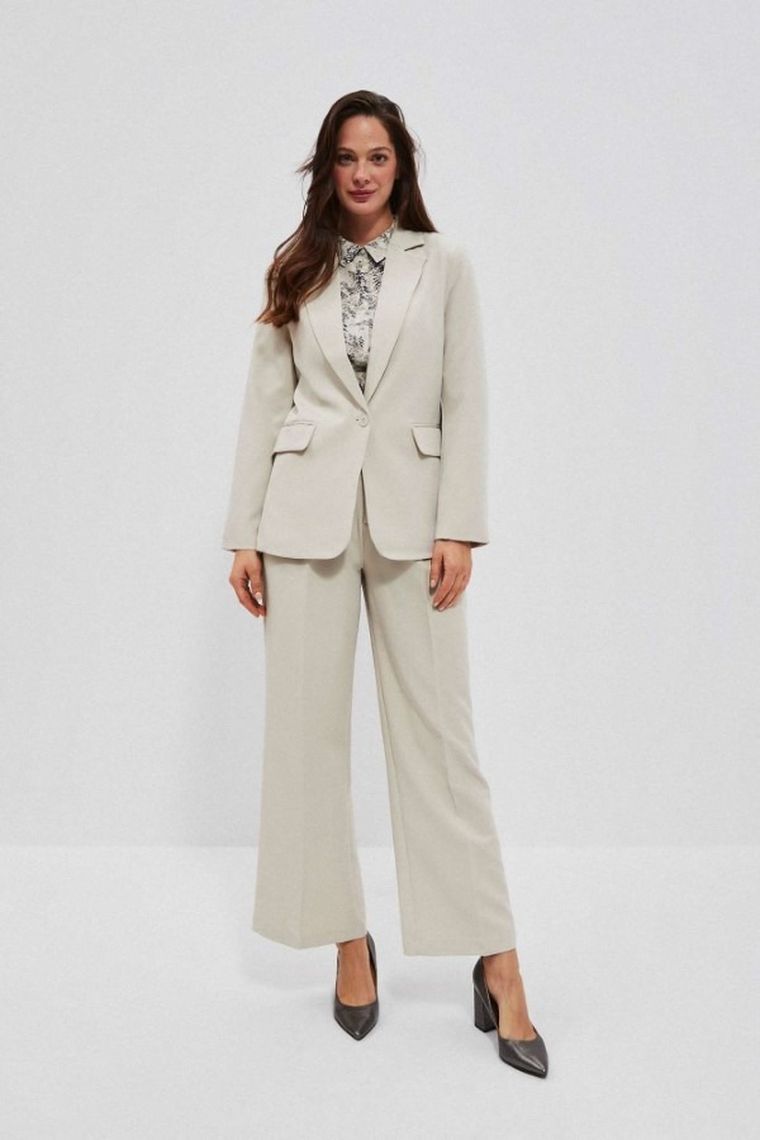 Marynarka damska, beżowa, Moodo