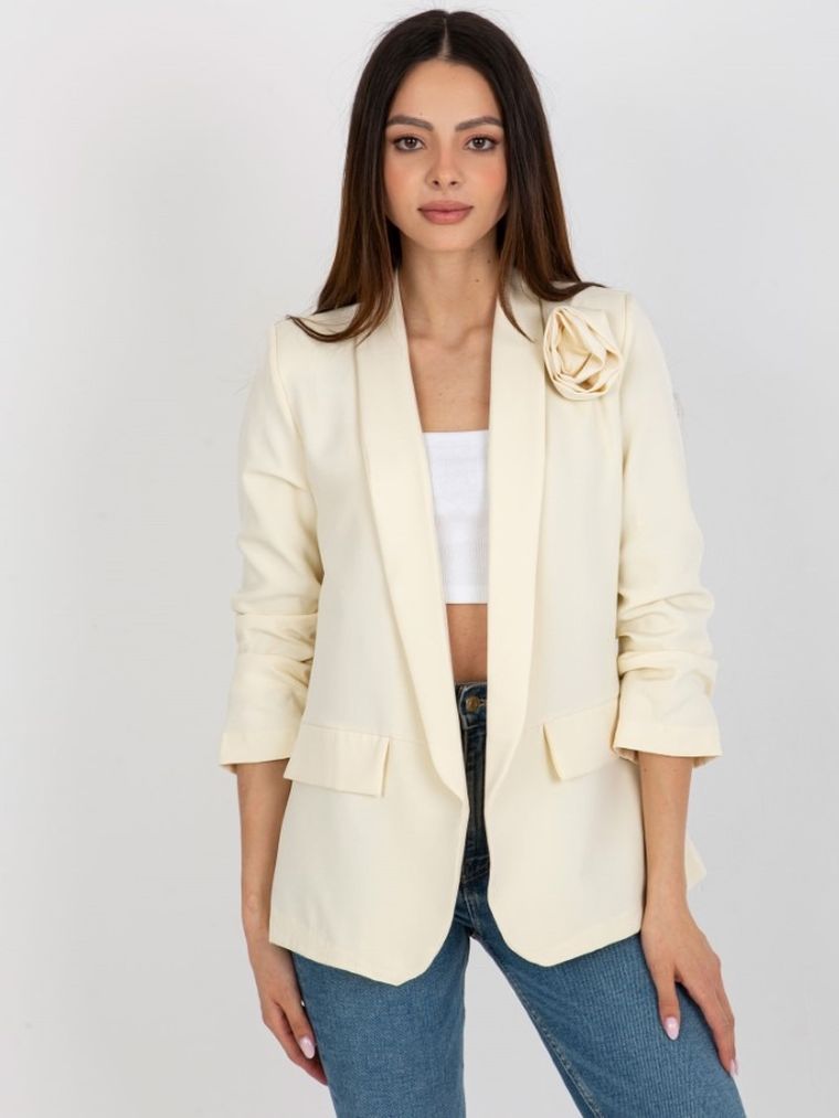 Marynarka damska, beżowa, Och Bella