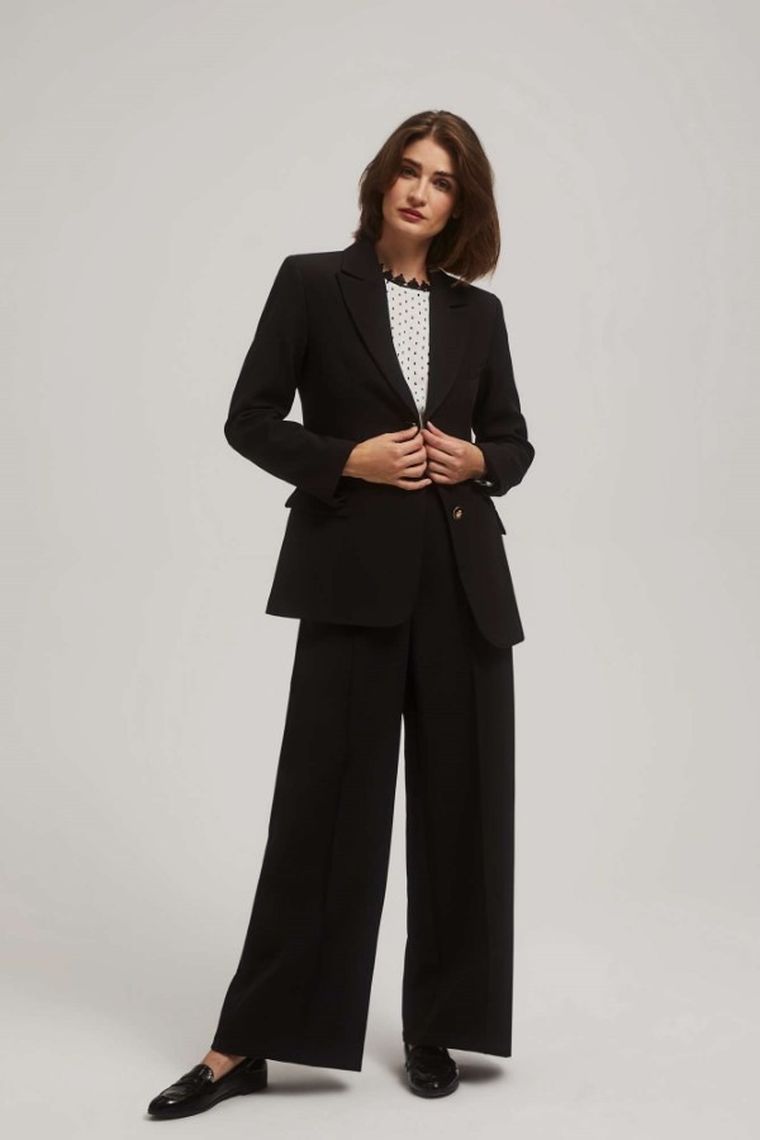 Marynarka damska, czarna, Moodo