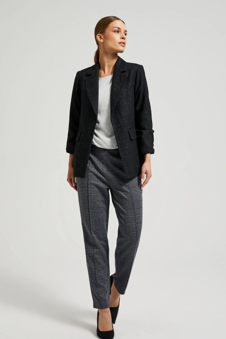 Marynarka damska, czarna, Moodo